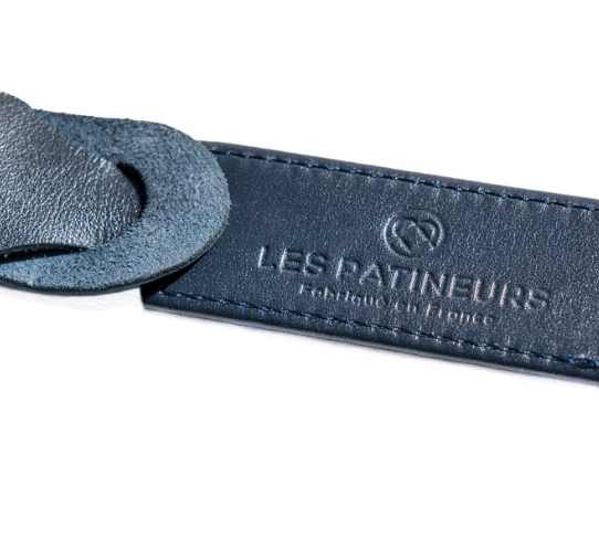 Etiquette à bagages en cuir upcyclé sur mesure - 4