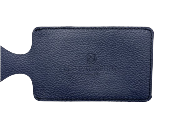 Etiquette à bagages en cuir upcyclé sur mesure - 3