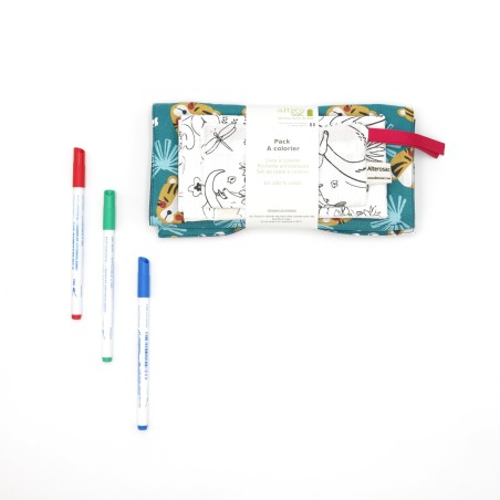 Kit coloriage réutilisable : set de table, livre et pochette anniversaire - 2