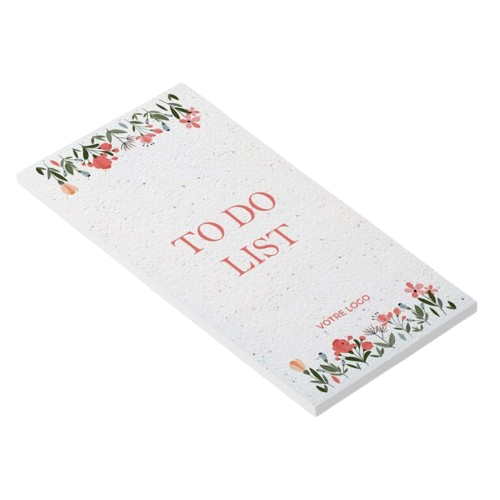 To do list en papier ensemencé à planter 