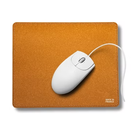 Tapis de souris en cuir recyclé made in France
