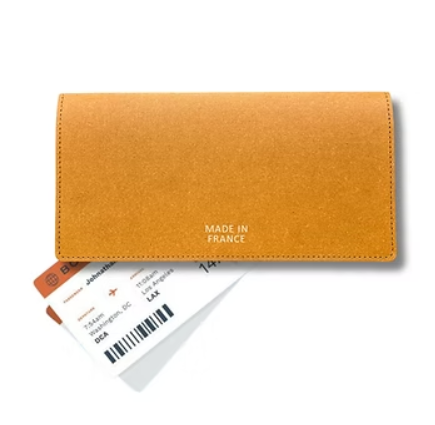 Compagnon de voyage en cuir recyclé made in France