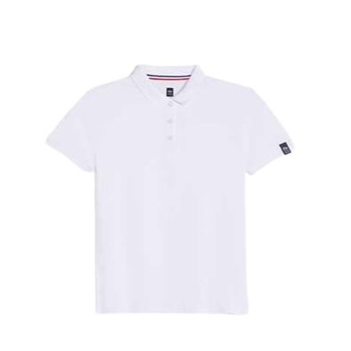 Polo en coton noir/blanc pour femme - Proamon -