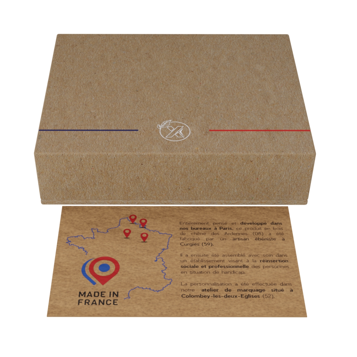 Chargeur à induction 15W en bois de chêne français -