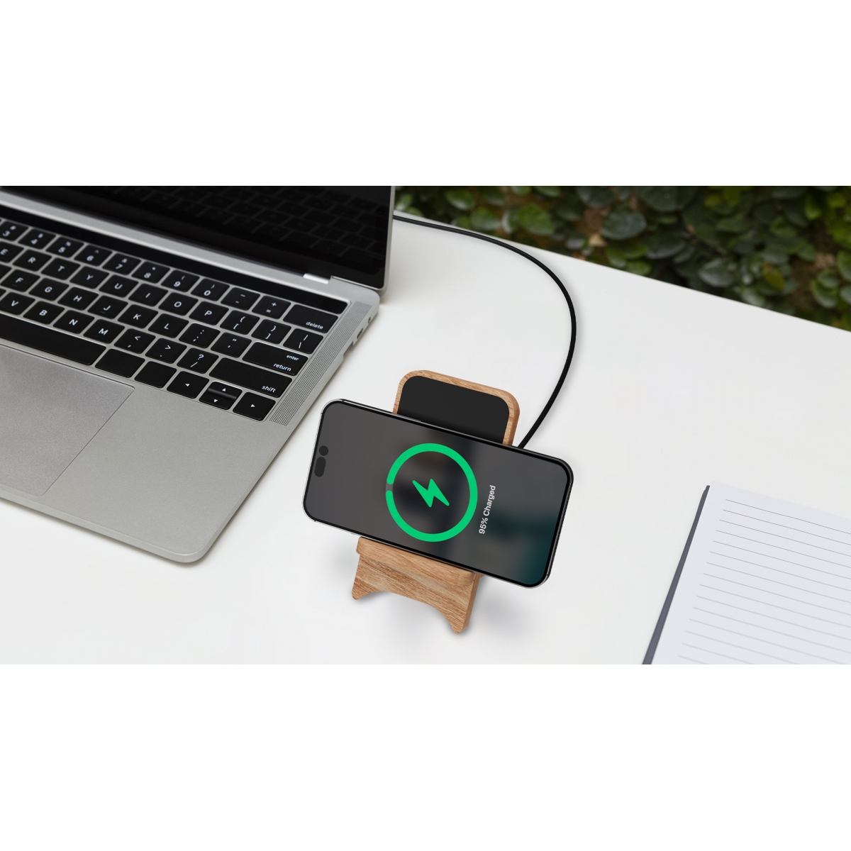 Support induction 10W en bois de chêne français - 6