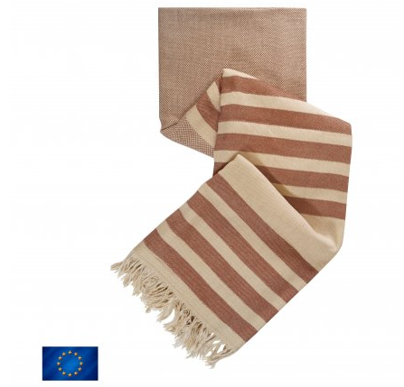 Fouta rayée en tissage jacquard - 3