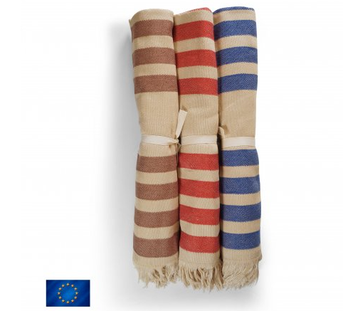 Fouta rayée en tissage jacquard - 4