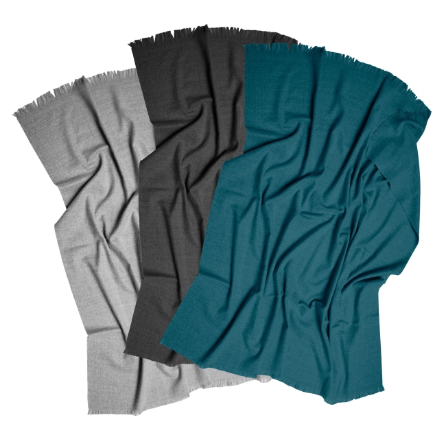 Plaid frangé en tissage jacquard 100% personnalisable