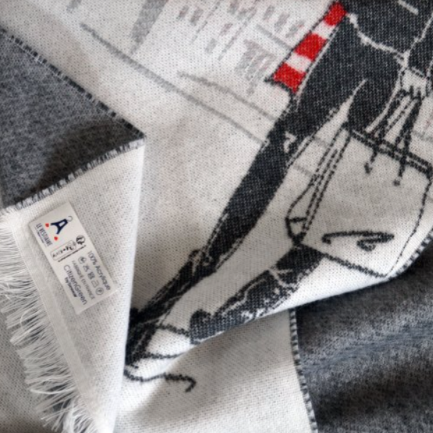 Echarpe en tissage jacquard 100% personnalisable - 2