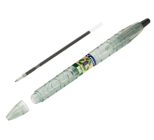 Stylo B2P Ecoball en plastique recyclé - Tampographie  - 2
