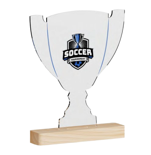 Trophée coupe en bois fabriqué en France  - 2