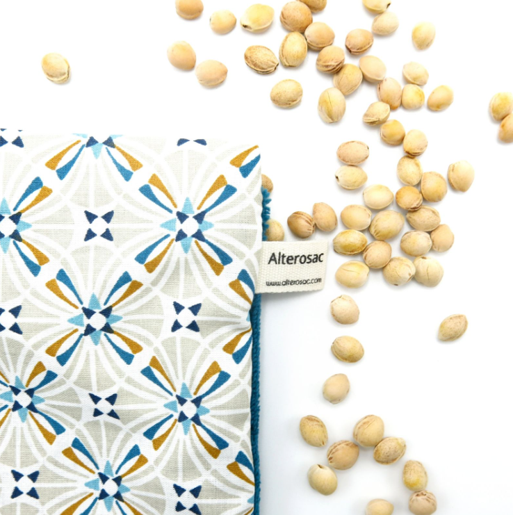 Bouillotte aux noyaux de cerises ou aux graines de lin - 2