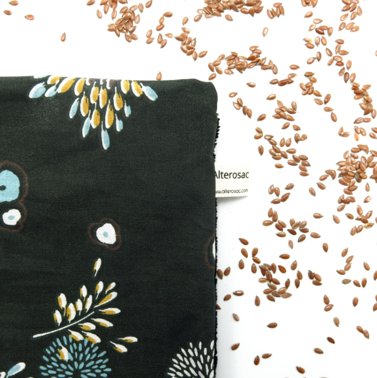 Bouillotte aux noyaux de cerises ou aux graines de lin - 1