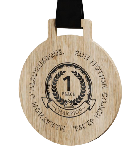 Médailles en bois fabriquée en France