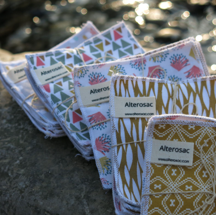 Coton démaquillant lavable en coton bio carré ou rond - 4