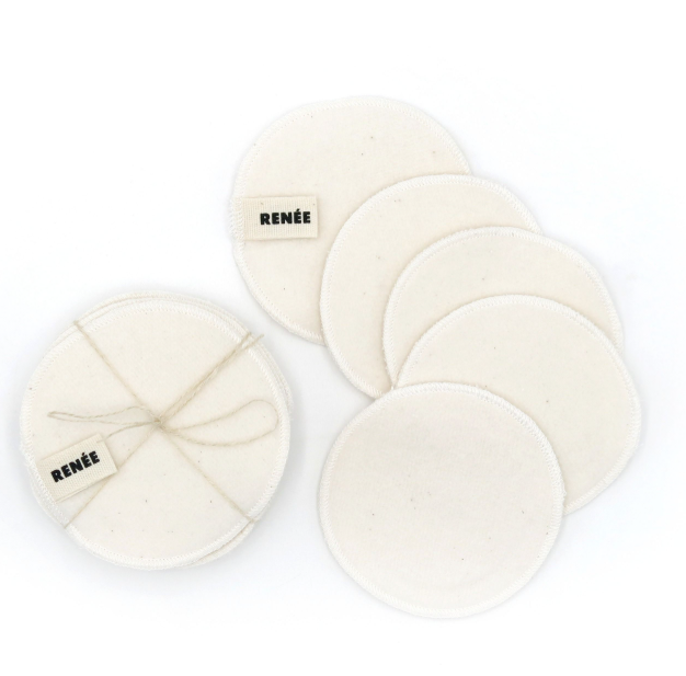 Coton démaquillant lavable en coton bio carré ou rond - 5