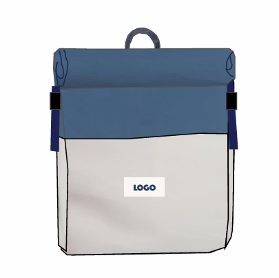 Sac à dos roll up en voile upcyclée - 2