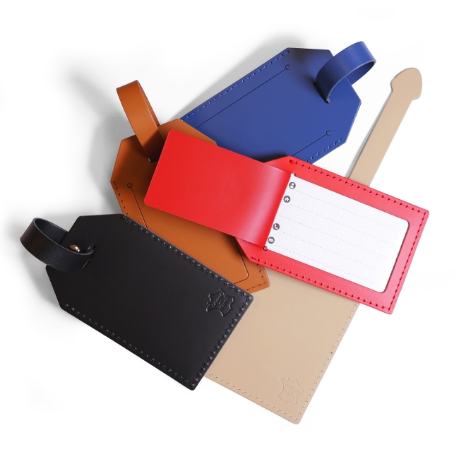 Porte-étiquettes en cuir recyclé made in France