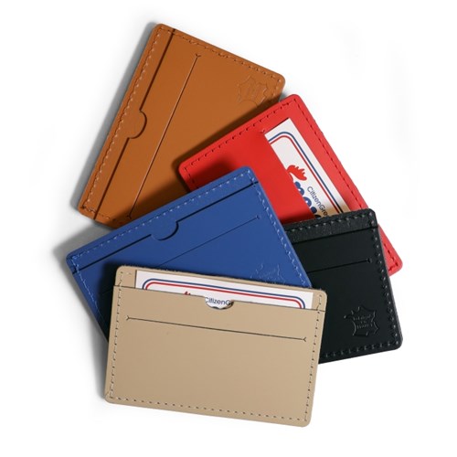 Porte-cartes en cuir recyclé made in France