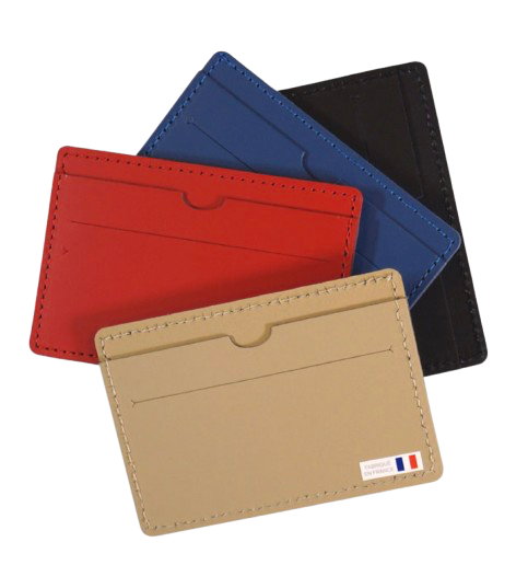 Porte-cartes en cuir recyclé made in France