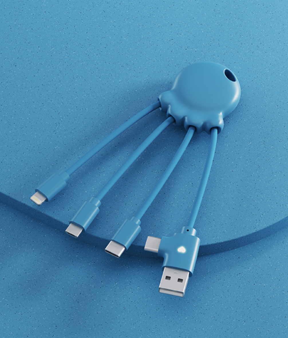 Chargeur Octopus OBP en plastique recyclé - 12W  - 6