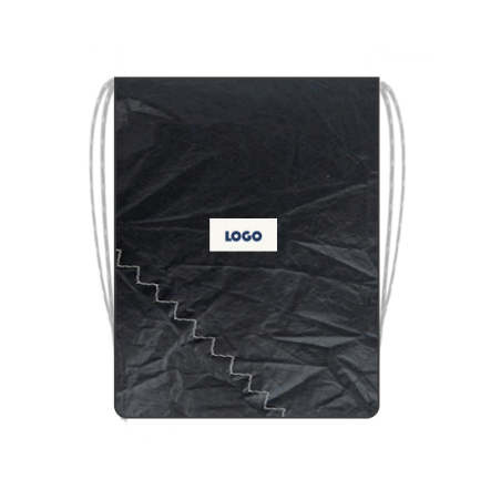 Sac à dos pochon en voile de bateau upcyclée  - 3