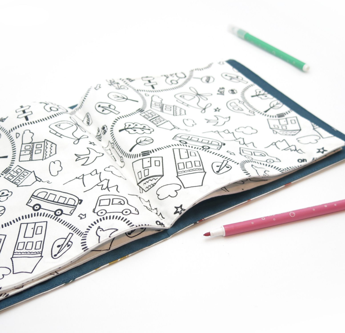 Livre à colorier lavable en coton  - 3