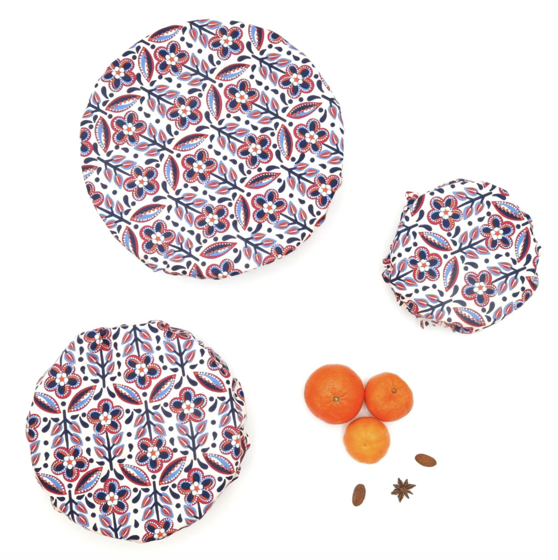 Recouvre bol ou plat en coton enduit réutilisable - 2