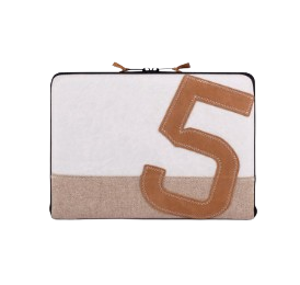 Pochette d'ordinateur en voile de bateau upcyclée - 3