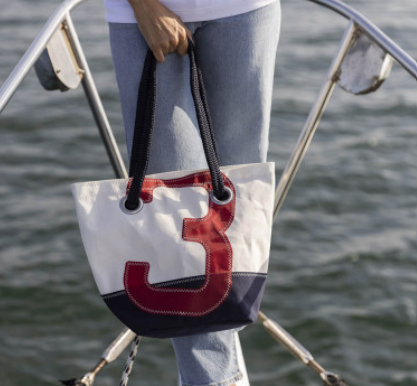 Sac à main légende en voile de bateau upcyclée  - 4