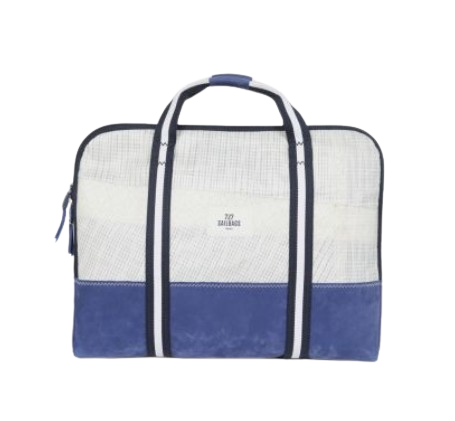 Porte document en voile de bateau upcyclée - 2