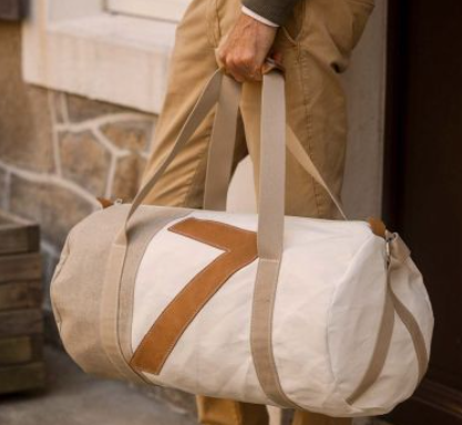 Sac de voyage en voile de bateau upcyclée - 45 L - 4