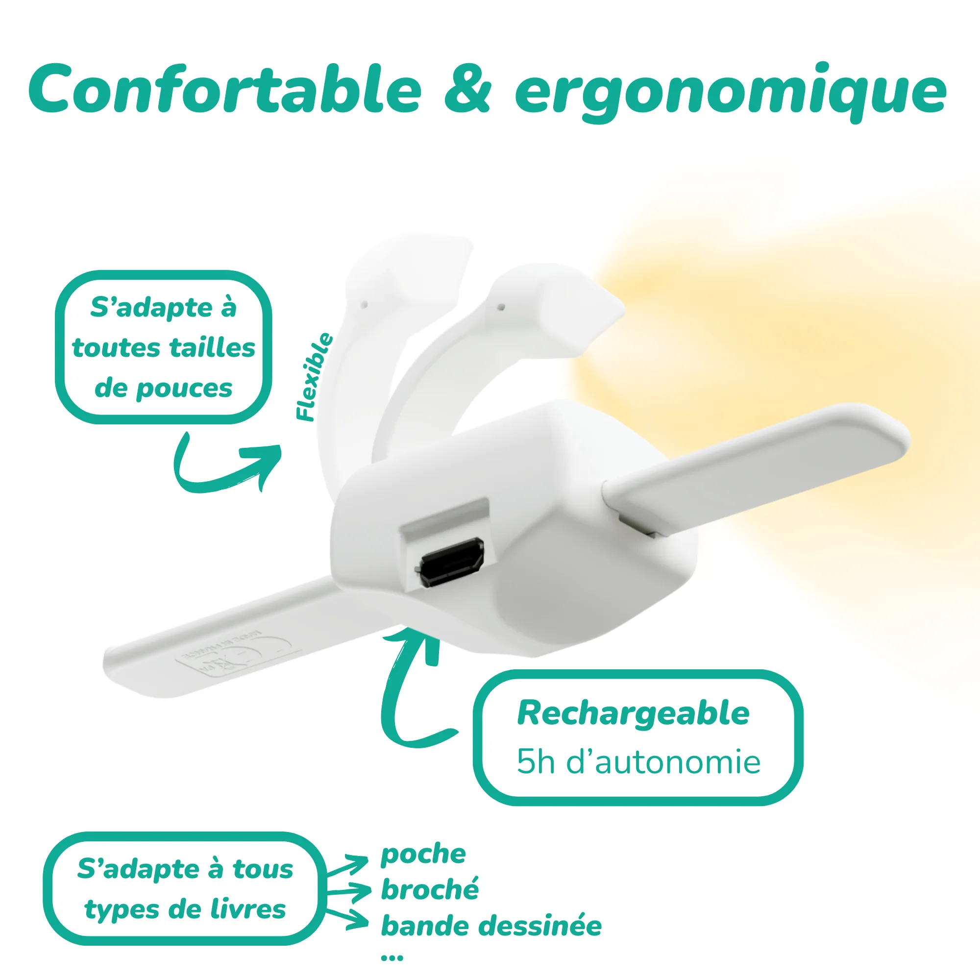 Nouveauté : Lampe de lecture 3-en-1 made in France - 2