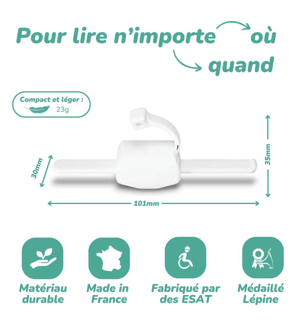 Nouveauté : Lampe de lecture 3-en-1 made in France - 3