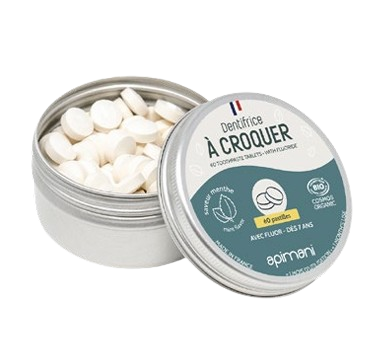 Dentifrice à croquer bio