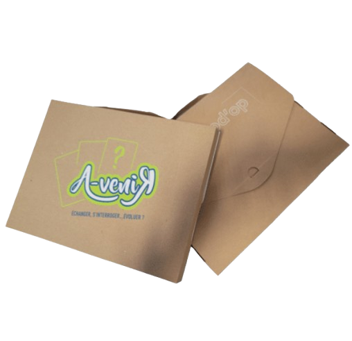 Valisette en carton kraft personnalisable