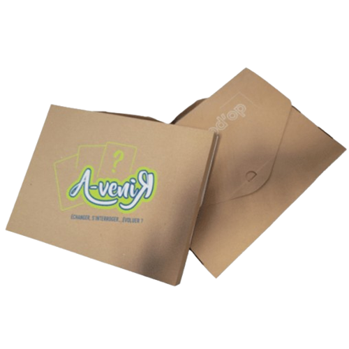 Valisette en carton kraft personnalisable