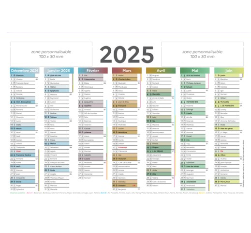 Calendrier sur-mesure personnalisable - 3