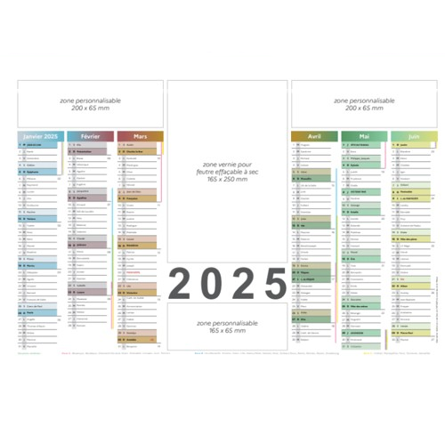 Calendrier sur-mesure personnalisable