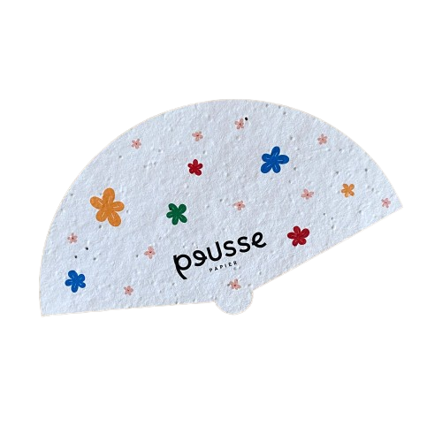 Eventail en papier ensemencé à planter  - 2