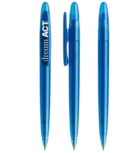 Stylo bille DS5 givré en plastique recyclé Made in Suisse - 6