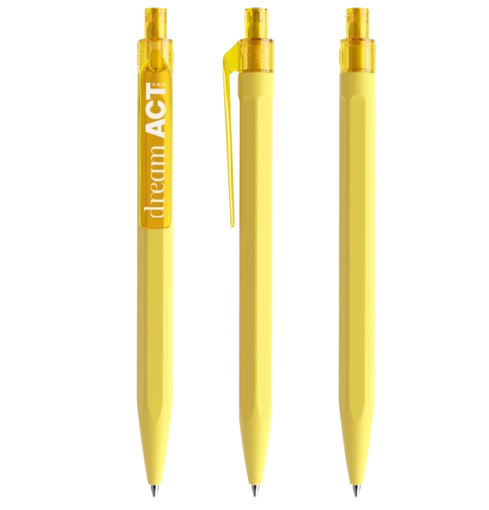 Stylo bille QS50 Soft Touch en plastique recyclé Made in Suisse - 2