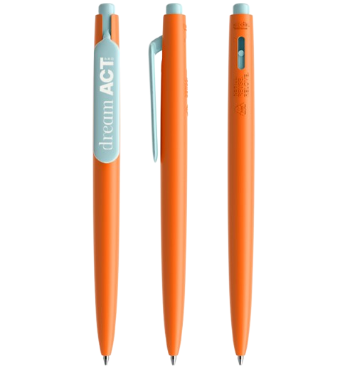 Stylo bille DS11 mat en plastique recyclé Made in Suisse