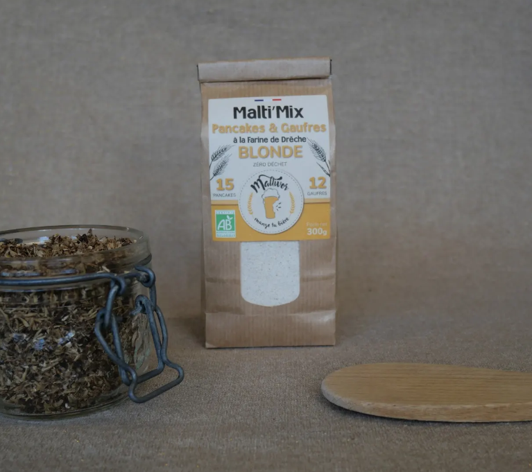 Préparation pancakes/gaufres à la farine de drêche de Malt bio - 4