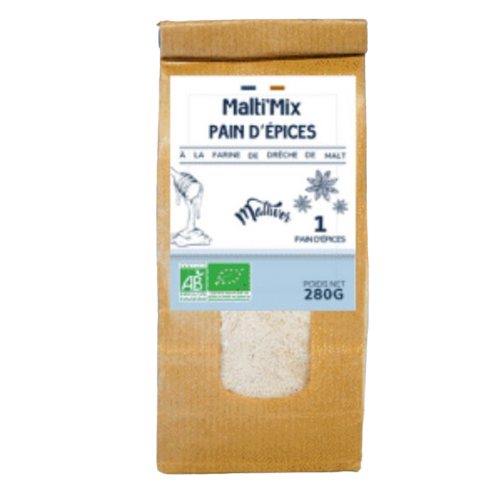 Préparation pain d'épice à la farine de drêche de Malt bio