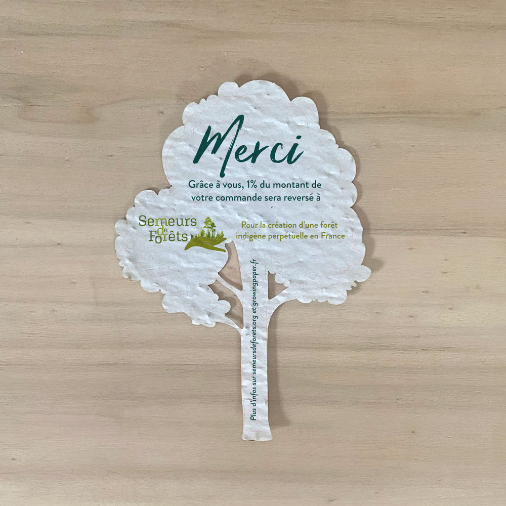 Forme à planter en papier ensemencé - 6