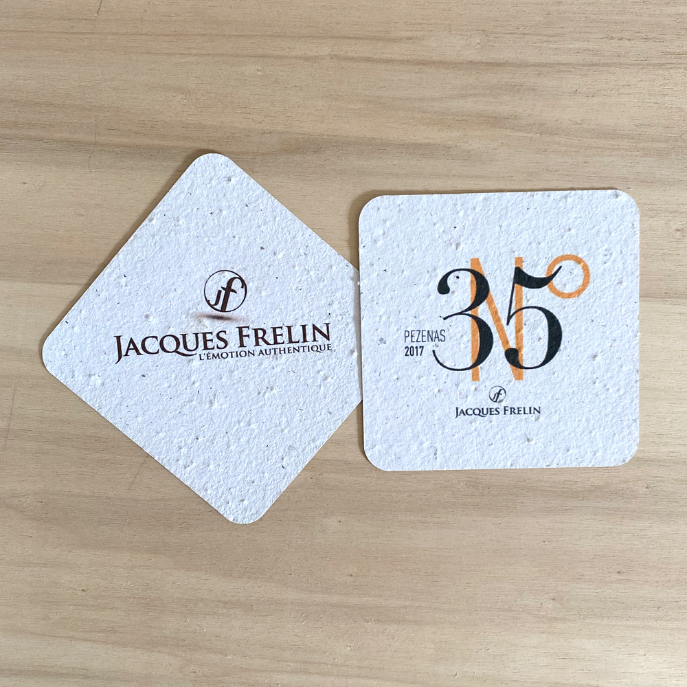 Sous-verre à planter en papier ensemencé  - 2