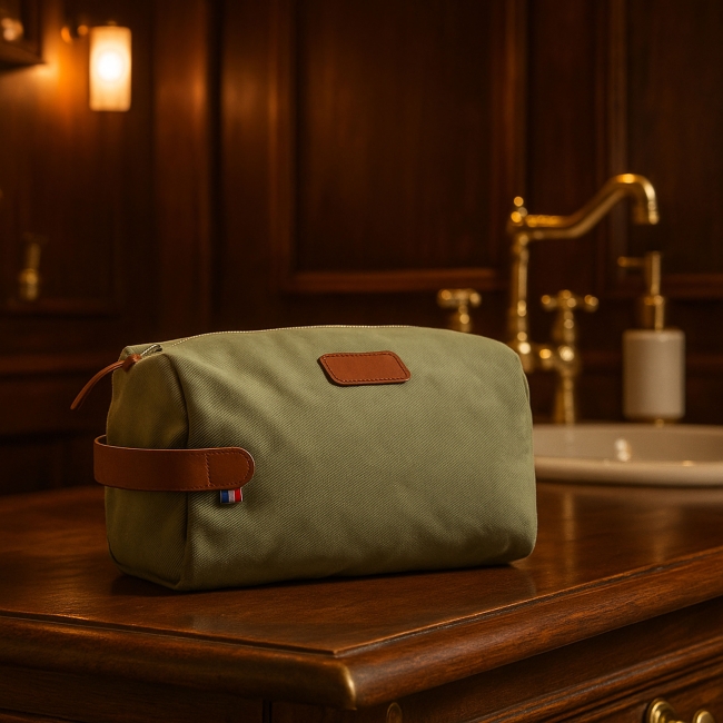 Trousse de toilette en coton bio made in France - 6