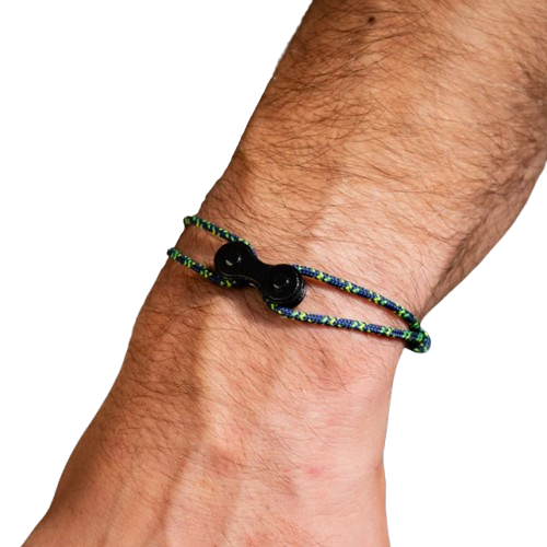Bracelet upcyclé en chaîne de vélo made in France 