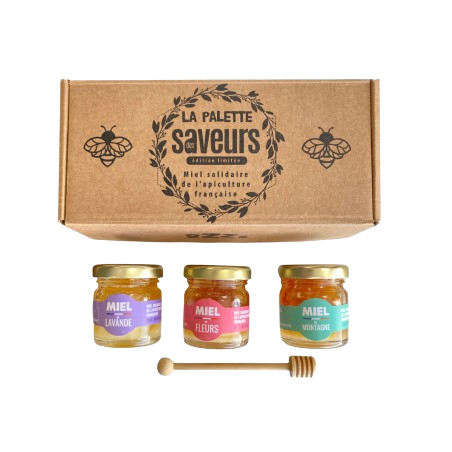 Coffret pot de miel bio - plusieurs formats disponibles 